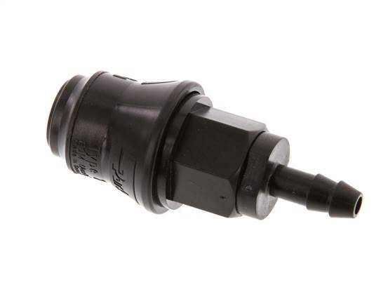POM DN 5 Koppeling Snelkoppeling 6 mm Slangpilaar
