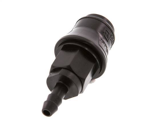 POM DN 5 Koppeling Snelkoppeling 6 mm Slangpilaar