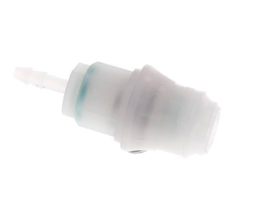 PVDF DN 5 Koppeling Snelkoppeling 4 mm Slangpilaar
