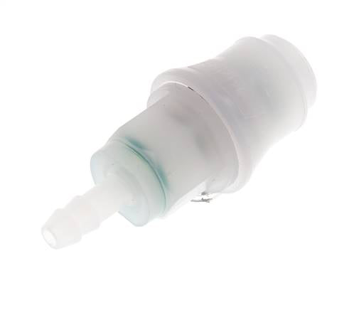 PVDF DN 5 Koppeling Snelkoppeling 6 mm Slangpilaar