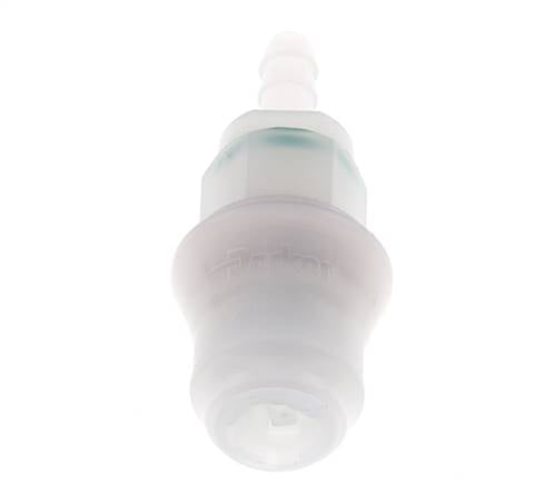 PVDF DN 5 Koppeling Snelkoppeling 6 mm Slangpilaar
