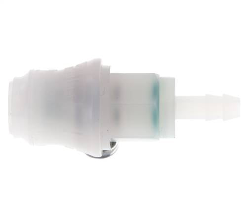 PVDF DN 5 Koppeling Snelkoppeling 6 mm Slangpilaar