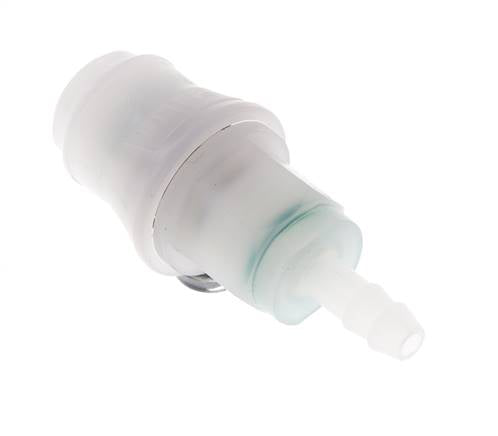 PVDF DN 5 Koppeling Snelkoppeling 6 mm Slangpilaar