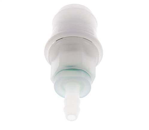 PVDF DN 5 Koppeling Snelkoppeling 6 mm Slangpilaar