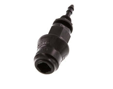 POM DN 5 Koppeling Snelkoppeling 4 mm Slangpilaar Schotkoppeling