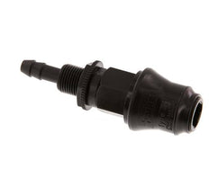 POM DN 5 Koppeling Snelkoppeling 6 mm Slangpilaar Schotkoppeling