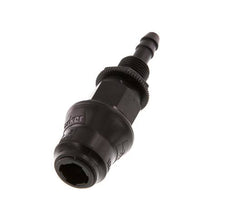 POM DN 5 Koppeling Snelkoppeling 6 mm Slangpilaar Schotkoppeling