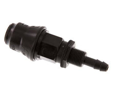 POM DN 5 Koppeling Snelkoppeling 6 mm Slangpilaar Schotkoppeling