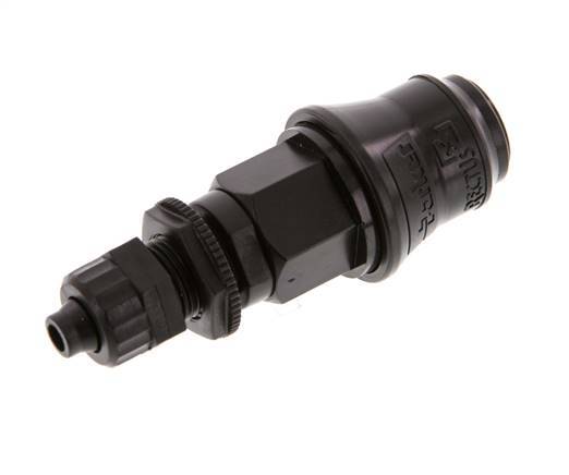 POM DN 5 Koppeling Snelkoppeling 6x8 mm opsteekfitting Schotkoppeling