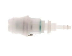 PVDF DN 5 Koppeling Snelkoppeling 4 mm Slangpilaar Schotkoppeling