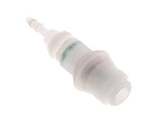 PVDF DN 5 Koppeling Snelkoppeling 4 mm Slangpilaar Schotkoppeling