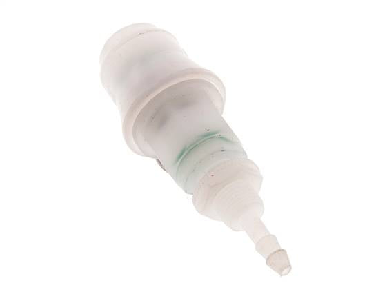 PVDF DN 5 Koppeling Snelkoppeling 4 mm Slangpilaar Schotkoppeling