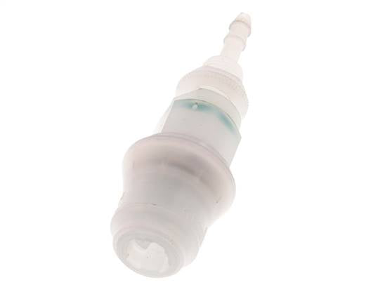 PVDF DN 5 Koppeling Snelkoppeling 4 mm Slangpilaar Schotkoppeling