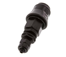 PVDF DN 5 Koppeling Snelkoppeling 6 mm Slangpilaar Schotkoppeling