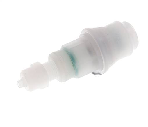 PVDF DN 5 Koppeling Snelkoppeling 4x6 mm opsteekfitting Schotkoppeling