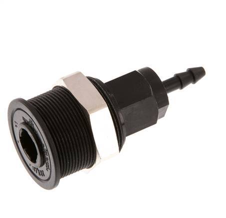 POM DN 5 Koppeling Snelkoppeling 4 mm Slangpilaar Pull-Off