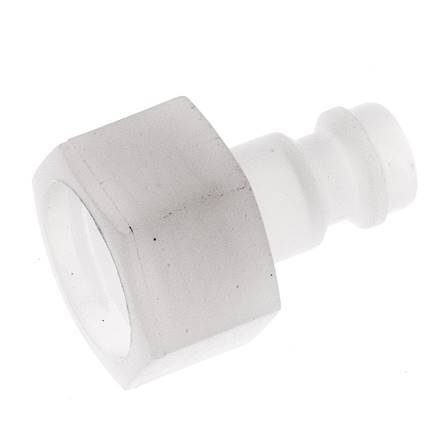 PVDF DN 5 Koppeling Insteeknippel G 1/4 inch Binnendraad