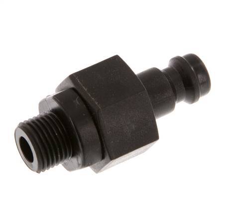 POM DN 5 Koppeling Insteeknippel G 1/8 inch Buitendraad Dubbele afsluiting