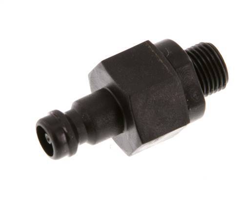POM DN 5 Koppeling Insteeknippel G 1/8 inch Buitendraad Dubbele afsluiting