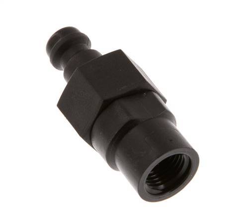 POM DN 5 Koppeling Insteeknippel G 1/8 inch Binnendraad Dubbele afsluiting