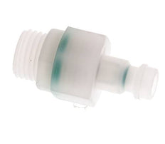 PVDF DN 5 Koppeling Insteeknippel G 1/4 inch Buitendraad Dubbele afsluiting