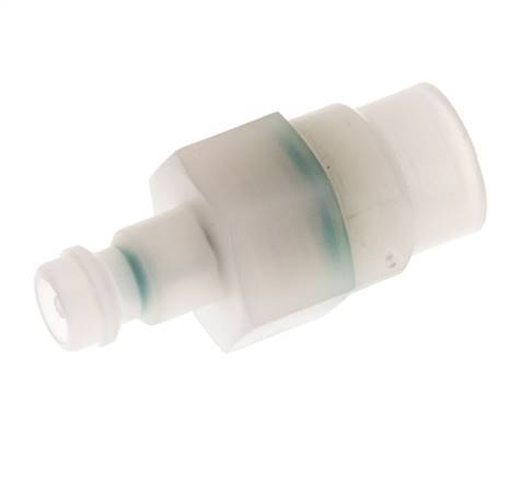 PVDF DN 5 Koppeling Insteeknippel G 1/8 inch Binnendraad Dubbele afsluiting