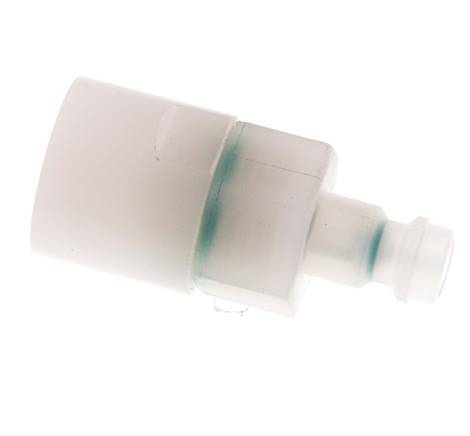 PVDF DN 5 Koppeling Insteeknippel G 1/4 inch Binnendraad Dubbele afsluiting
