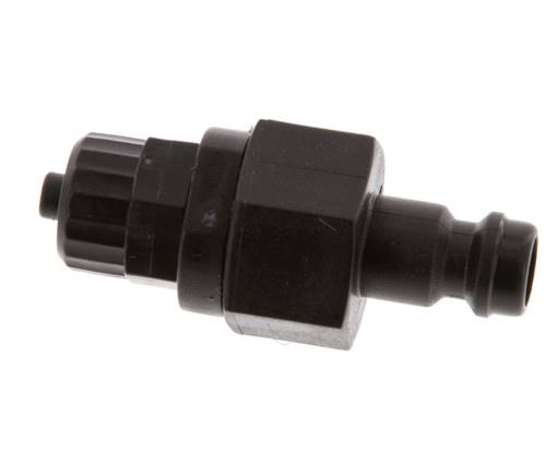 POM DN 5 Koppeling Insteeknippel 4x6 mm opsteekfitting Dubbele afsluiting