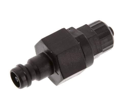 POM DN 5 Koppeling Insteeknippel 4x6 mm opsteekfitting Dubbele afsluiting