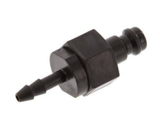 POM DN 5 Koppeling Insteeknippel 4 mm Slangpilaar Dubbele afsluiting