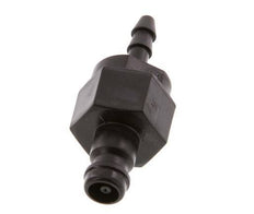 POM DN 5 Koppeling Insteeknippel 4 mm Slangpilaar Dubbele afsluiting