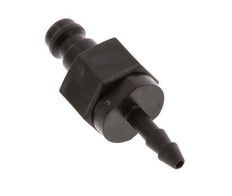 POM DN 5 Koppeling Insteeknippel 4 mm Slangpilaar Dubbele afsluiting