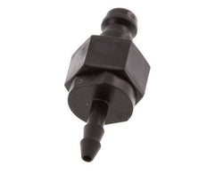 POM DN 5 Koppeling Insteeknippel 4 mm Slangpilaar Dubbele afsluiting