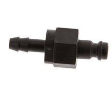 POM DN 5 Koppeling Insteeknippel 6 mm Slangpilaar Dubbele afsluiting