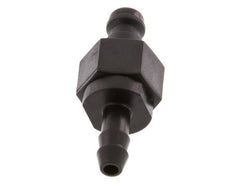 POM DN 5 Koppeling Insteeknippel 6 mm Slangpilaar Dubbele afsluiting