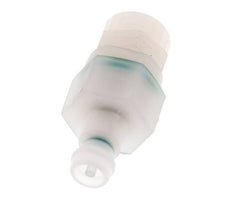 PVDF DN 5 Koppeling Insteeknippel 6x8 mm opsteekfitting Dubbele afsluiting