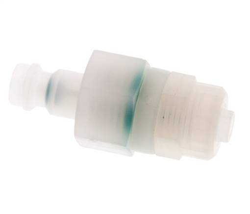 PVDF DN 5 Koppeling Insteeknippel 6x8 mm opsteekfitting Dubbele afsluiting