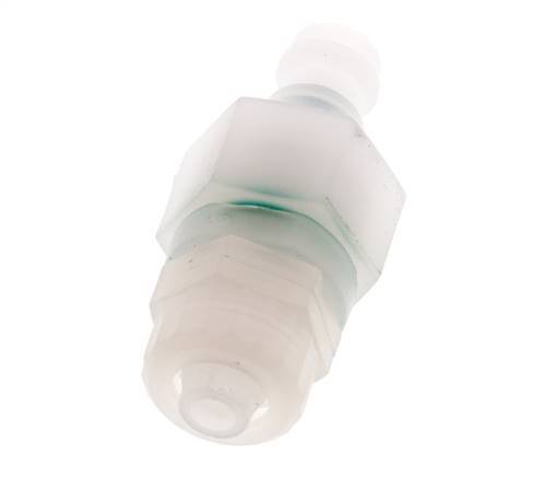 PVDF DN 5 Koppeling Insteeknippel 6x8 mm opsteekfitting Dubbele afsluiting