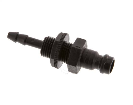 POM DN 5 Koppeling Insteeknippel 4 mm Slangpilaar Schotkoppeling