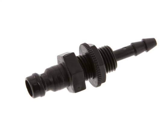 POM DN 5 Koppeling Insteeknippel 4 mm Slangpilaar Schotkoppeling