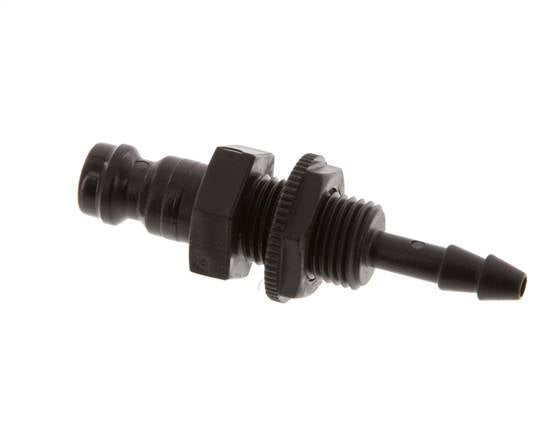 POM DN 5 Koppeling Insteeknippel 4 mm Slangpilaar Schotkoppeling