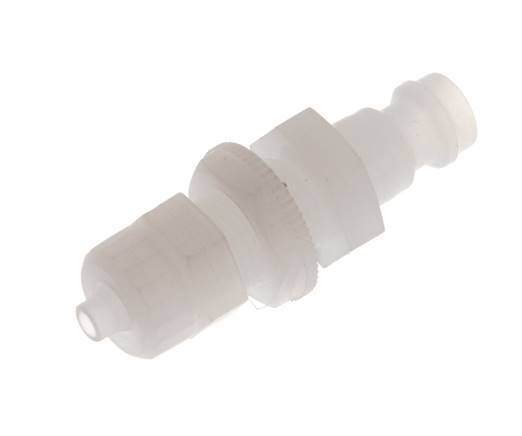 PVDF DN 5 Koppeling Insteeknippel 4x6 mm opsteekfitting Schotkoppeling