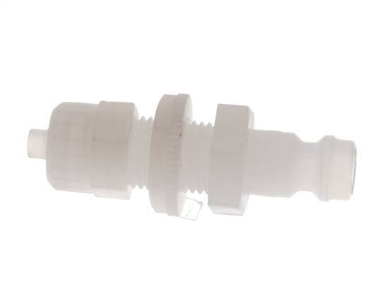 PVDF DN 5 Koppeling Insteeknippel 4x6 mm opsteekfitting Schotkoppeling