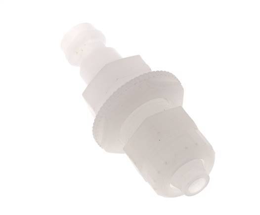 PVDF DN 5 Koppeling Insteeknippel 6x8 mm opsteekfitting Schotkoppeling