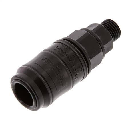 POM DN 7.2 Koppeling Snelkoppeling G 1/4 inch Buitendraad