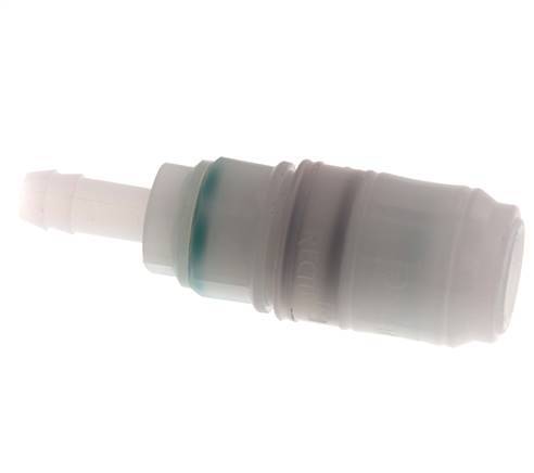 PVDF DN 7.2 Koppeling Snelkoppeling 9 mm Slangpilaar