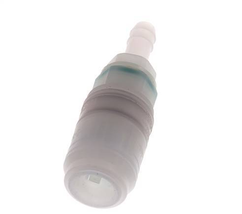 PVDF DN 7.2 Koppeling Snelkoppeling 9 mm Slangpilaar