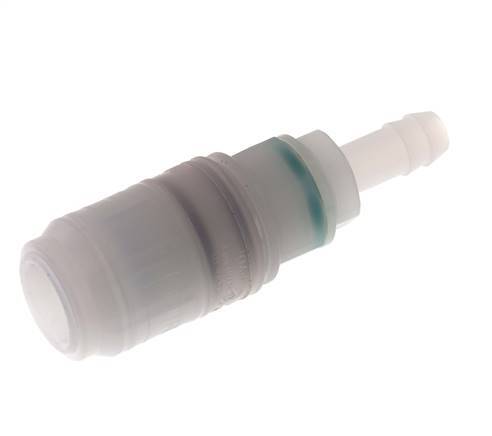 PVDF DN 7.2 Koppeling Snelkoppeling 9 mm Slangpilaar