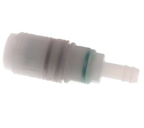 PVDF DN 7.2 Koppeling Snelkoppeling 9 mm Slangpilaar