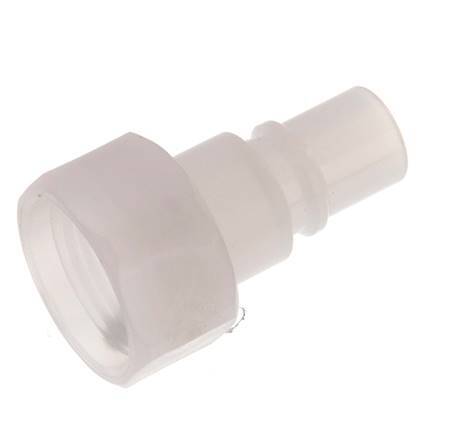 PVDF DN 7.2 Koppeling Insteeknippel G 3/8 inch Binnendraad